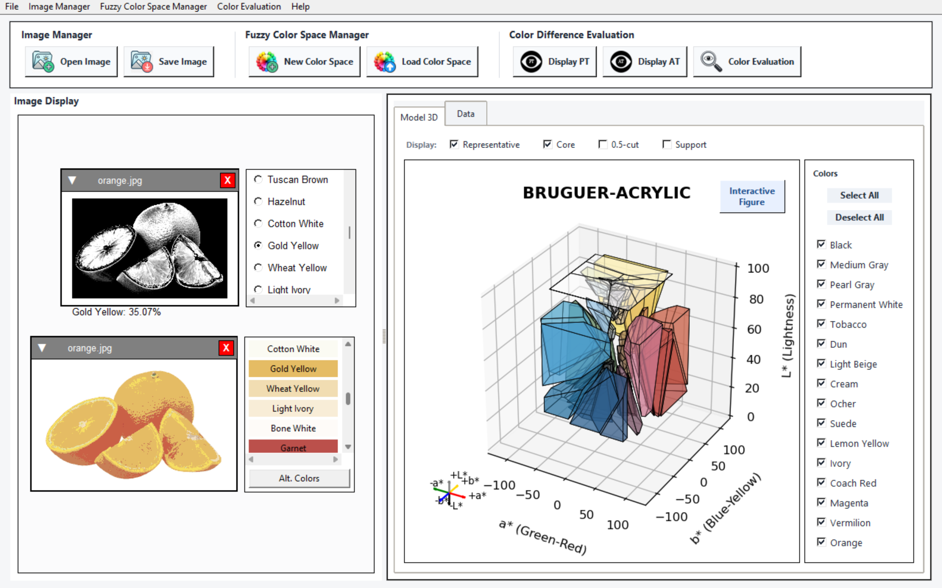 PyFCS desktop interface overview